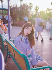 Kuragawa - NO.043 Japan Travel Shooting - Purple Disney Uniform(35)